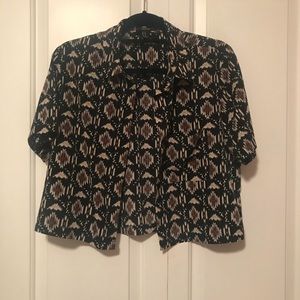 Crop top button up